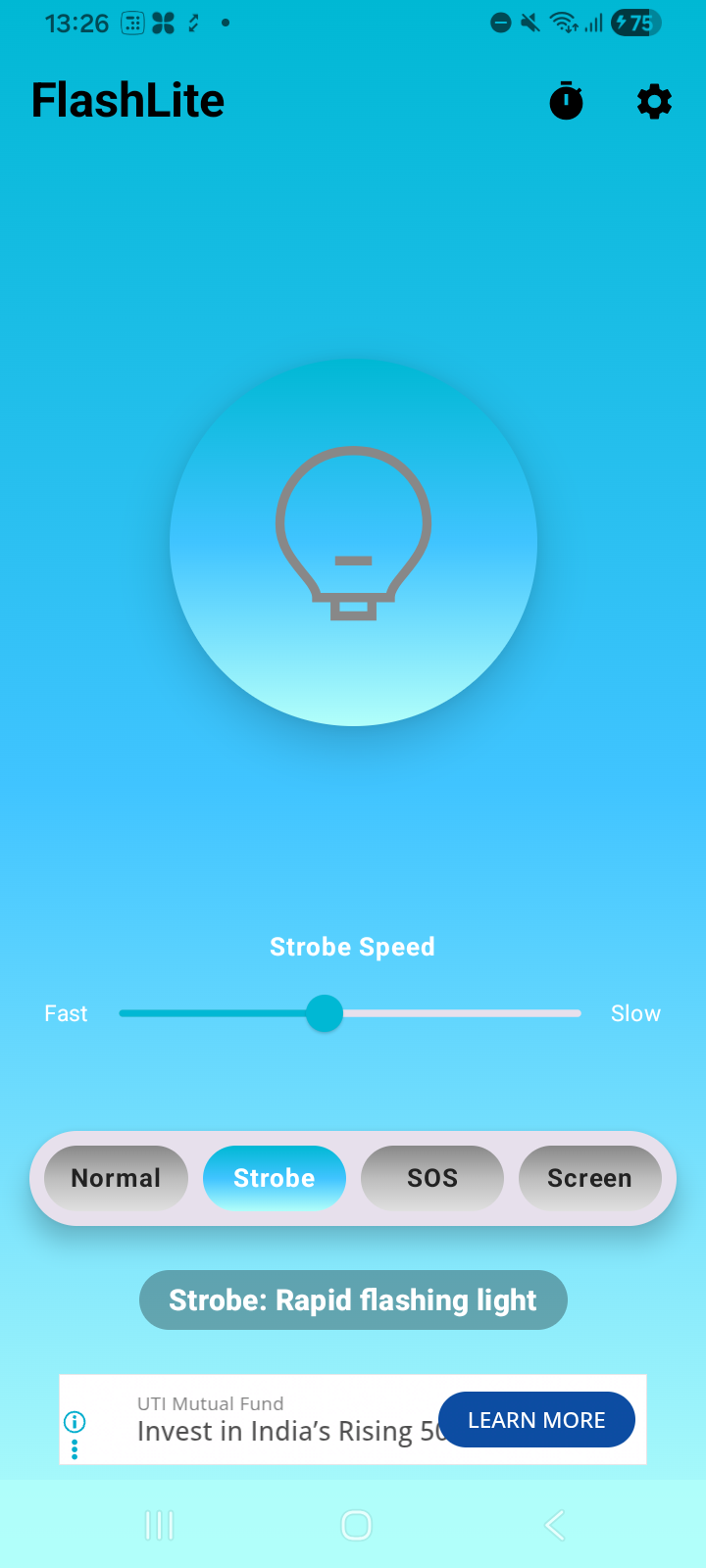 FlashLite Strobe mode